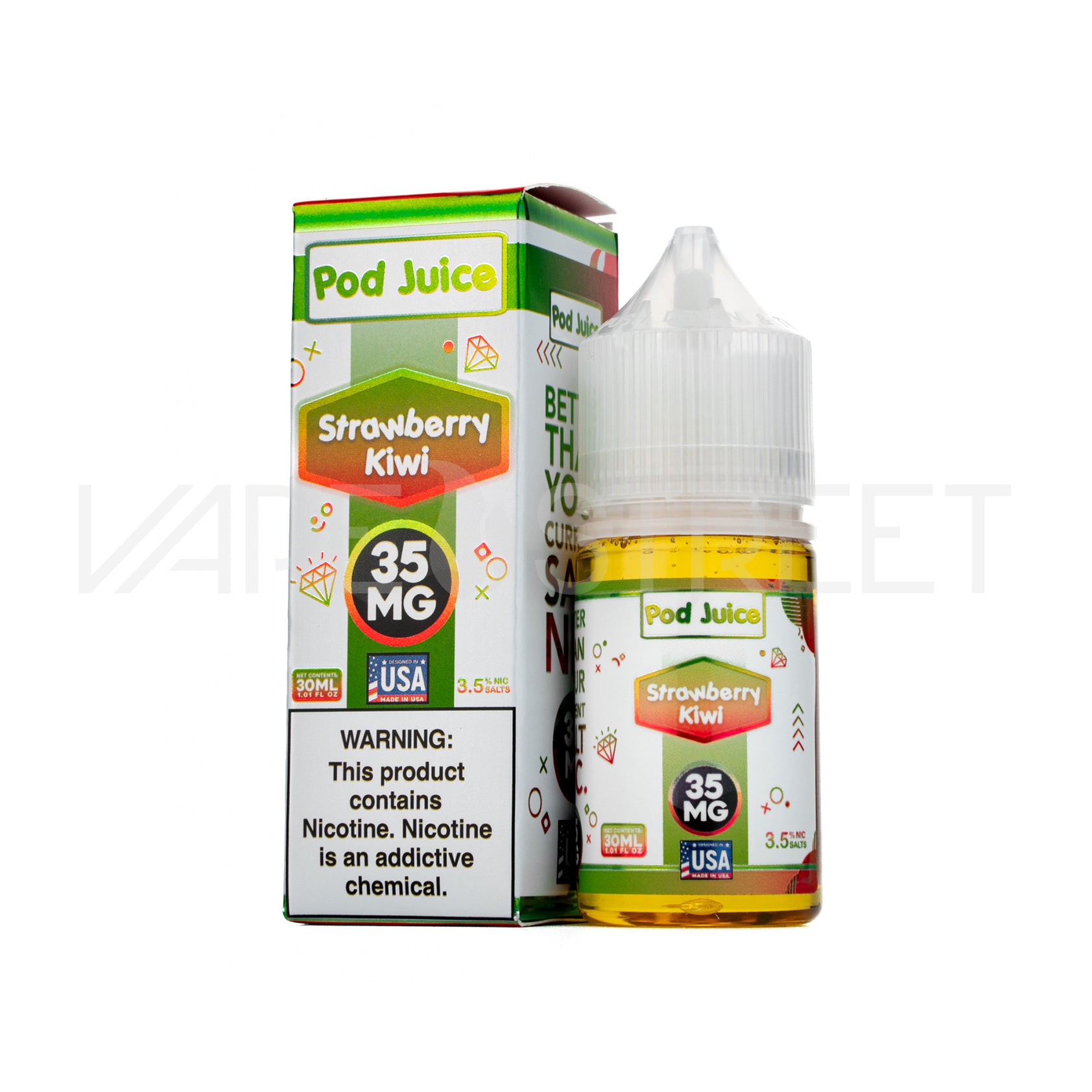 2603-Pod-Juice-Salt-Strawberry-Kiwi Pod Juice Salt Strawberry Kiwi 30mL Vape Juice