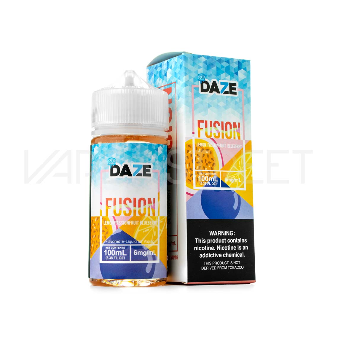 7Daze-Fusion-Ice-Lemon-Passionfruit-Blueberry 7 Daze Fusion Iced TFN Lemon Passionfruit Blueberry 100ml