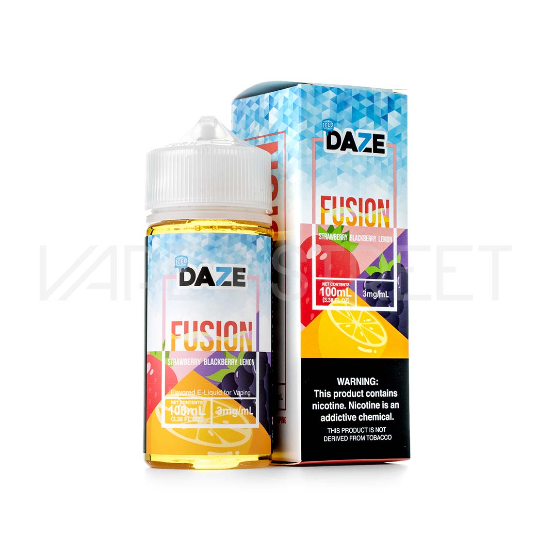 7Daze-Fusion-Ice-Strawberry-Blackberry-Lemon 7 Daze Fusion Iced TFN Strawberry Blackberry Lemon 100ml