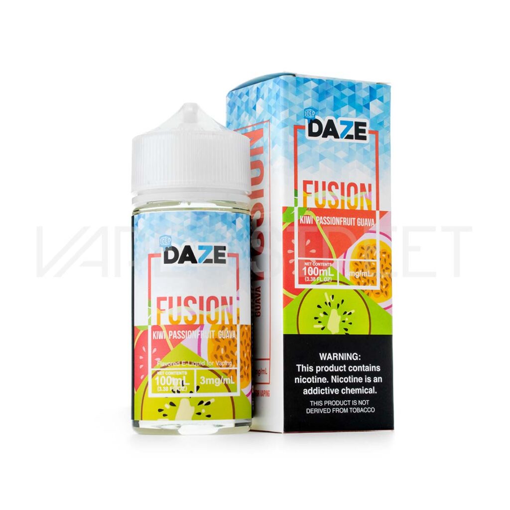 7Daze-Fusion-Iced-Kiwi-Passionfruit-Guava 7 Daze Fusion Iced TFN Kiwi Passionfruit Guava 100ml