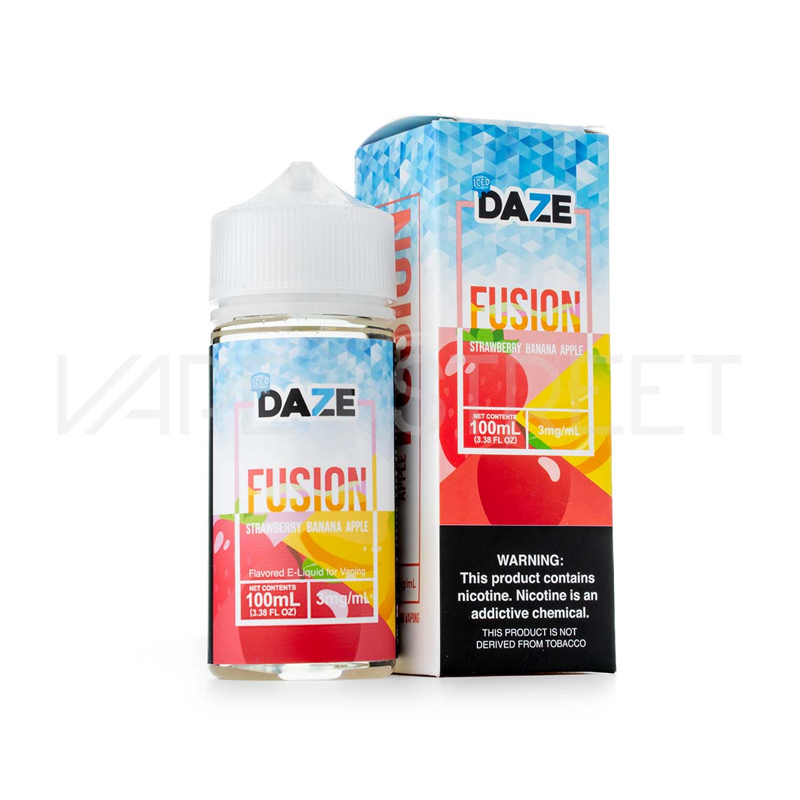 7Daze-Fusion-Iced-Strawberry-Banana-Apple 7 Daze Fusion Iced TFN Strawberry Banana Apple 100ml