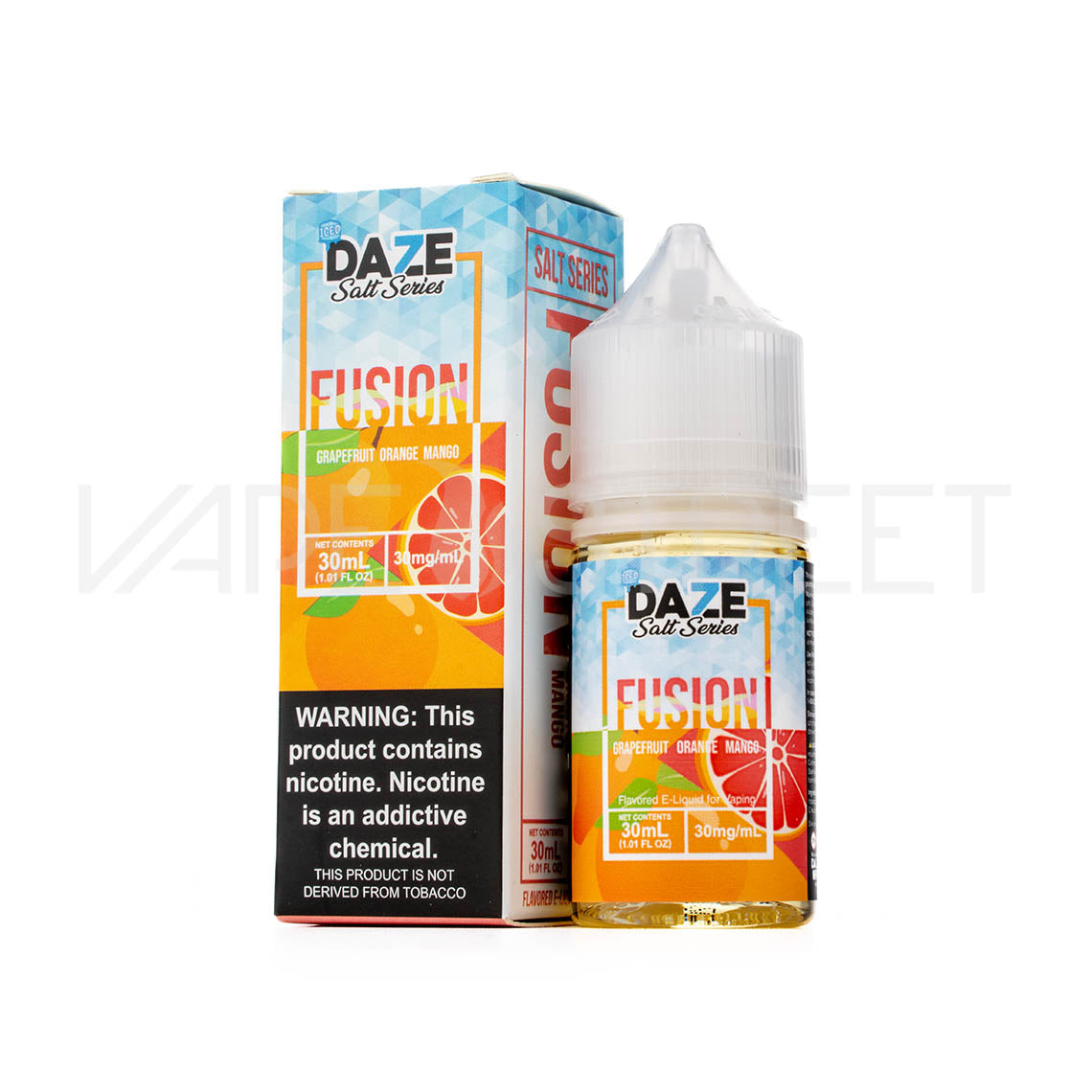 7Daze-Fusion-Salt-Iced-Grapefruit-Orange-Mango 7 Daze Fusion Iced TFN Salt Grapefruit Orange Mango 30ml