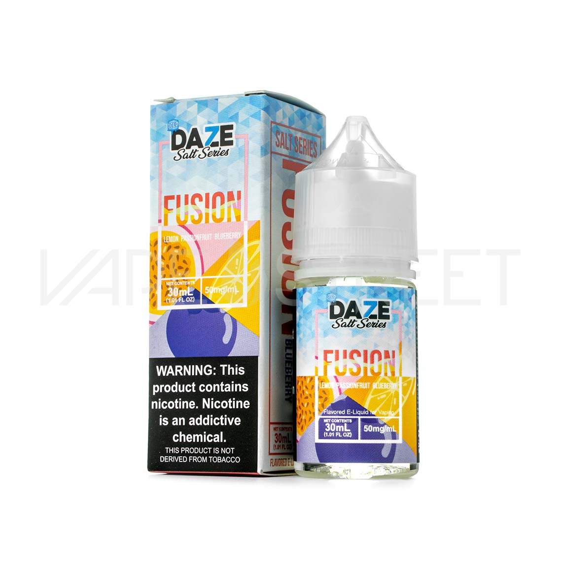 7Daze-Fusion-Salt-Iced-Lemon-Passionfrut-Blueberry 7 Daze Fusion Iced TFN Salt Lemon Passionfruit Blueberry 30ml