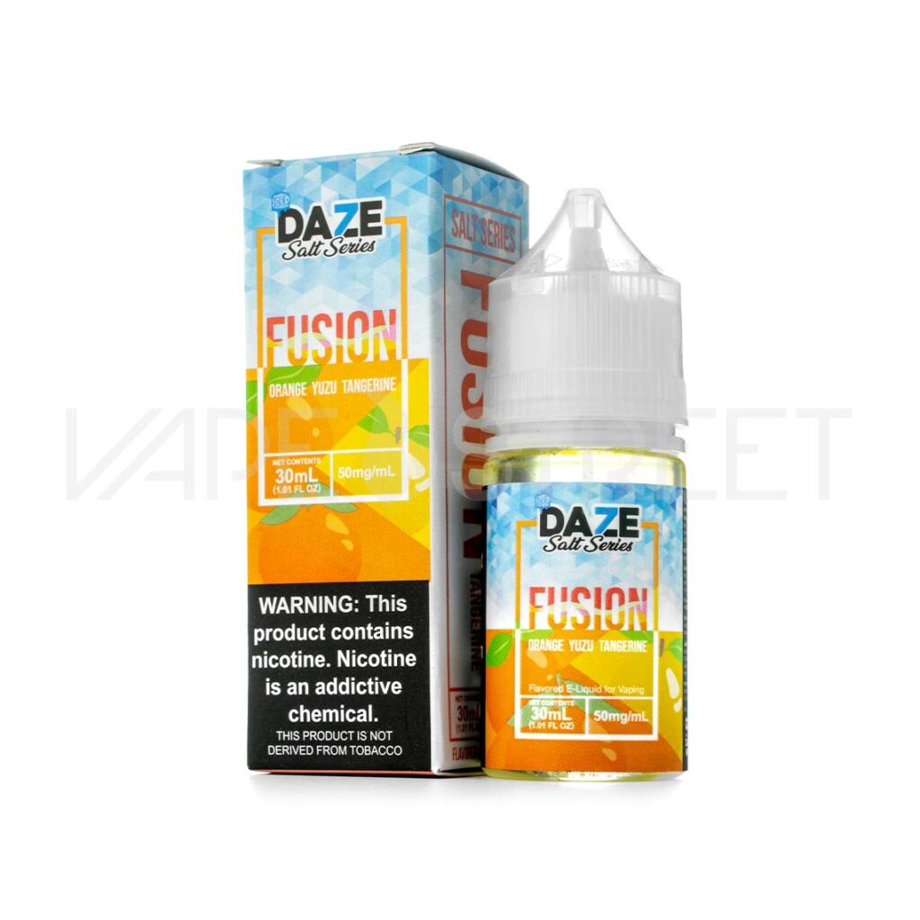 7Daze-Fusion-Salt-Iced-Orange-Yuzu-Tangerine 7 Daze Fusion Iced TFN Salt Orange Yuzu Tangerine 30ml