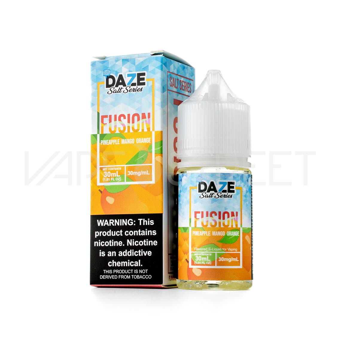 7Daze-Fusion-Salt-Iced-Pineapple-Mango-Orange 7 Daze Fusion Iced TFN Salt Pineapple Mango Orange 30ml
