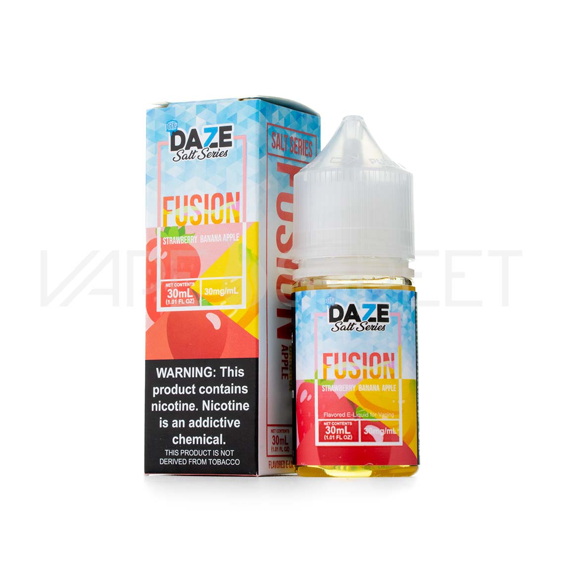 7Daze-Fusion-Salt-Iced-Strawberry-Banana-Apple 7 Daze Fusion Iced TFN Salt Strawberry Banana Apple 30mL