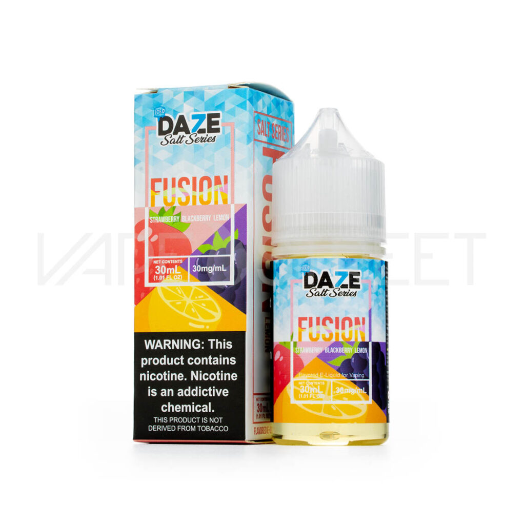 7Daze-Fusion-Salt-Iced-Strawberry-Blackberry-Lemon 7 Daze Fusion Iced Salt Strawberry Blackberry Lemon (30ml)