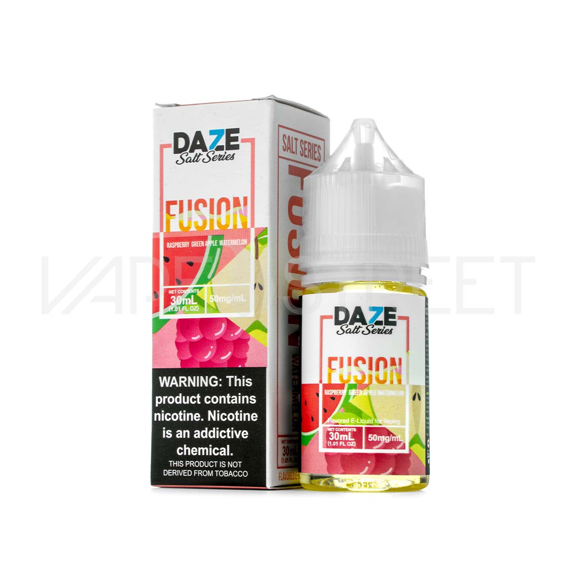 7Daze-Fusion-Salt-Raspberry-Green-Apple-Watermelon 7 Daze Fusion TFN Salt Raspberry Green Apple Watermelon 30ml