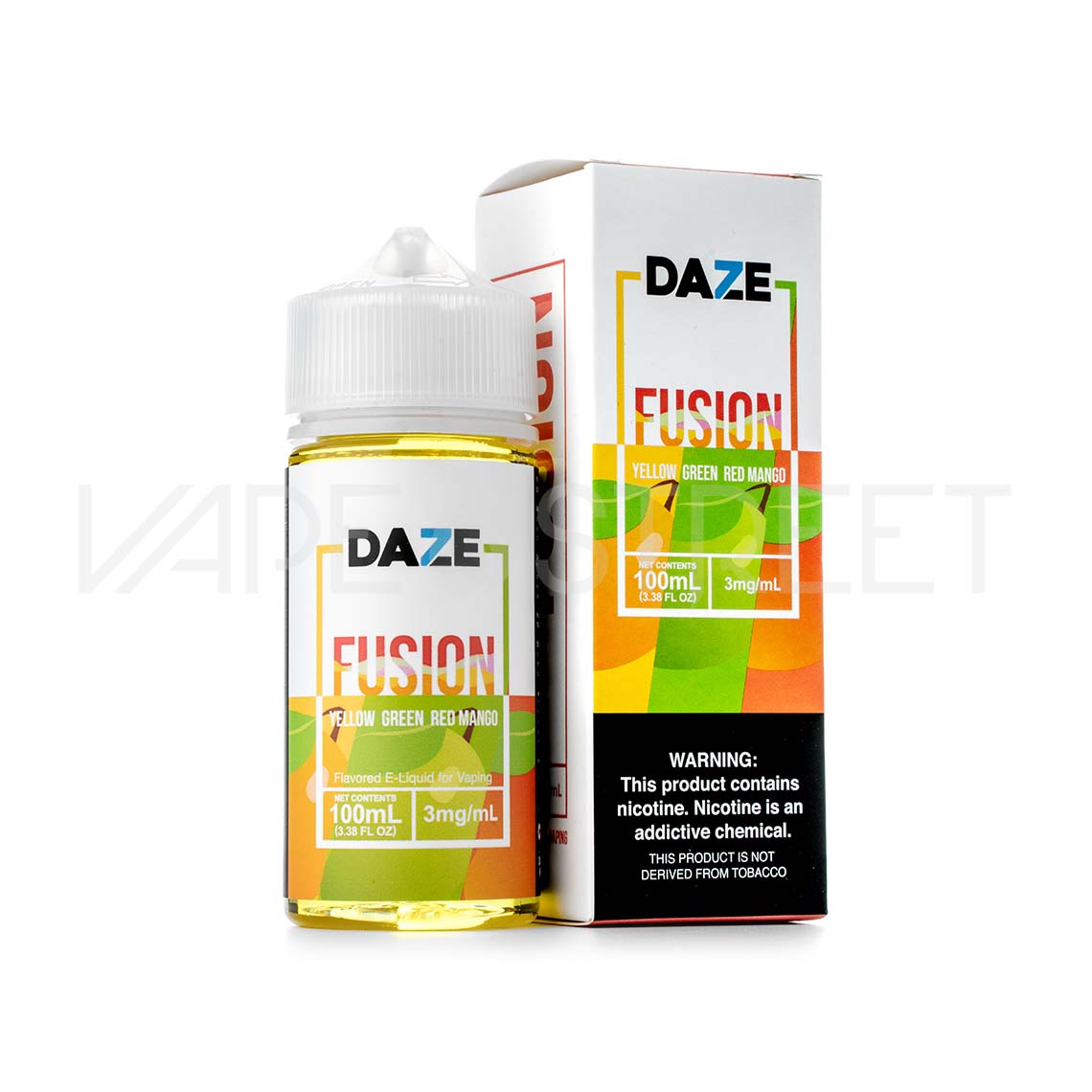 7Daze-Fusion-Yellow-Green-Red-Mango 7 Daze Fusion TFN Yellow Green Red Mango 100ml