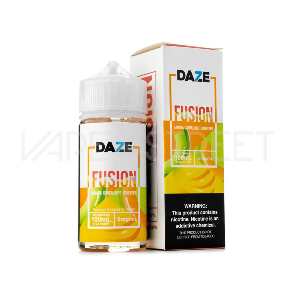 7Daze-Red-Fusion-Banana-Cantaloupe-Honeydew 7 Daze MFG Fusion TFN Banana Cantaloupe Honeydew 100mL