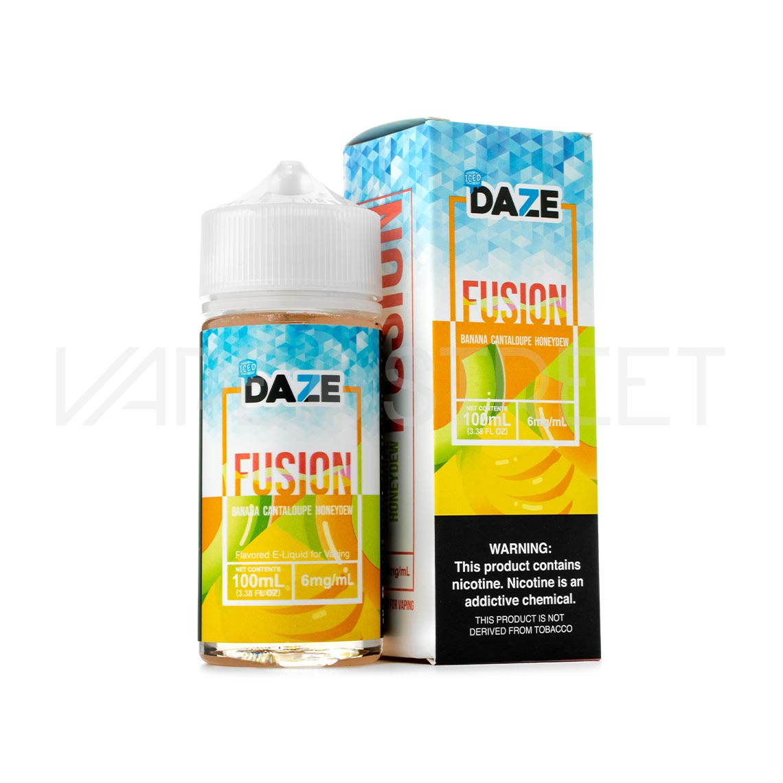 7Daze-Red-Fusion-Ice-Banana-Cantaloupe-Honeydew 7 Daze Fusion Iced TFN Banana Cantaloupe Honeydew 100mL