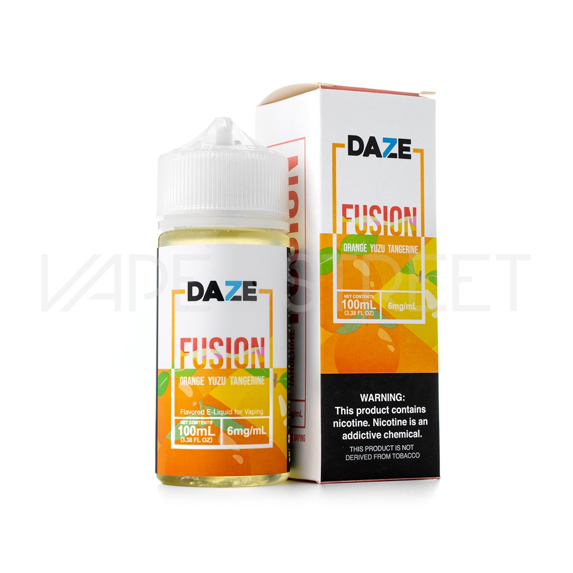 7Daze-Red-Fusion-Orange-Yuzu-Tangerine 7 Daze Fusion TFN Orange Yuzu Tangerine 100mL Vape Juice