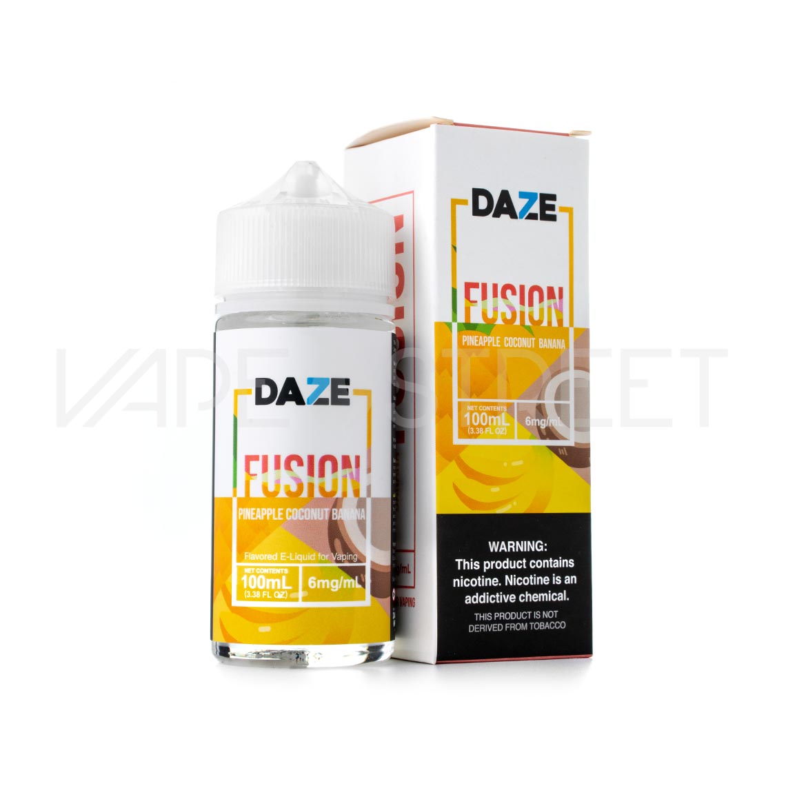 7Daze-Red-Fusion-Pineapple-Coconut-Banana 7 Daze Fusion TFN Pineapple Coconut Banana 100mL Vape Juice
