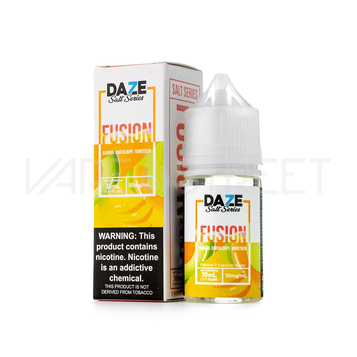 7Daze-Red-Fusion-Salt-Banana-Cantaloupe-Honeydew 7 Daze Fusion TFN Salt Banana Cantaloupe Honeydew 30ml
