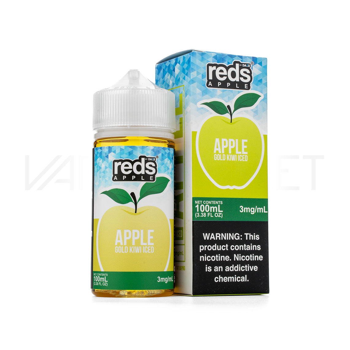 7Daze-Reds-Apple-100ml-Apple-Gold-Kiwi-Iced 7 Daze Reds Apple EJuice Gold Kiwi Iced 100ml