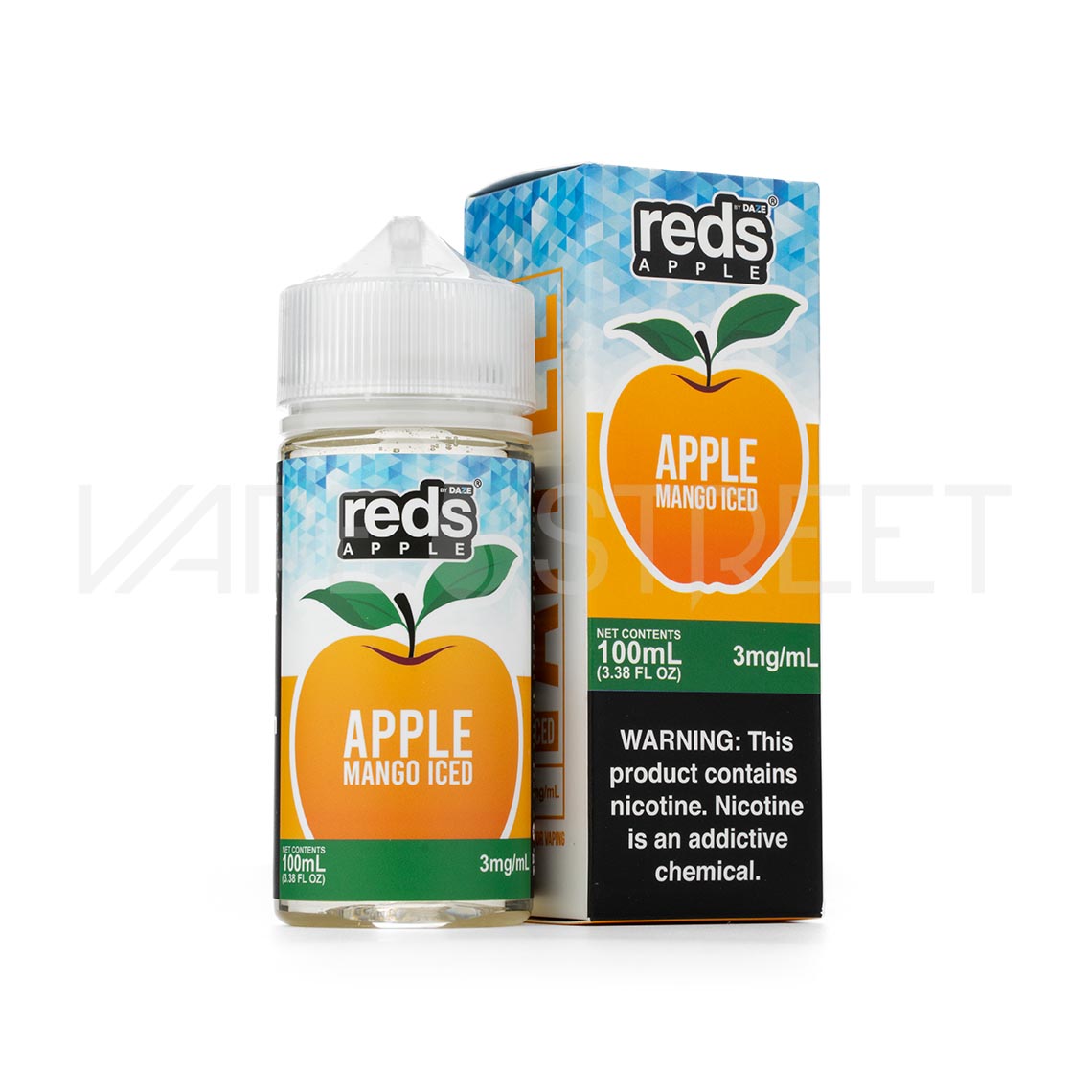7Daze-Reds-Apple-100ml-Apple-Mango-Iced 7 Daze Reds Apple EJuice Mango Iced 100ml