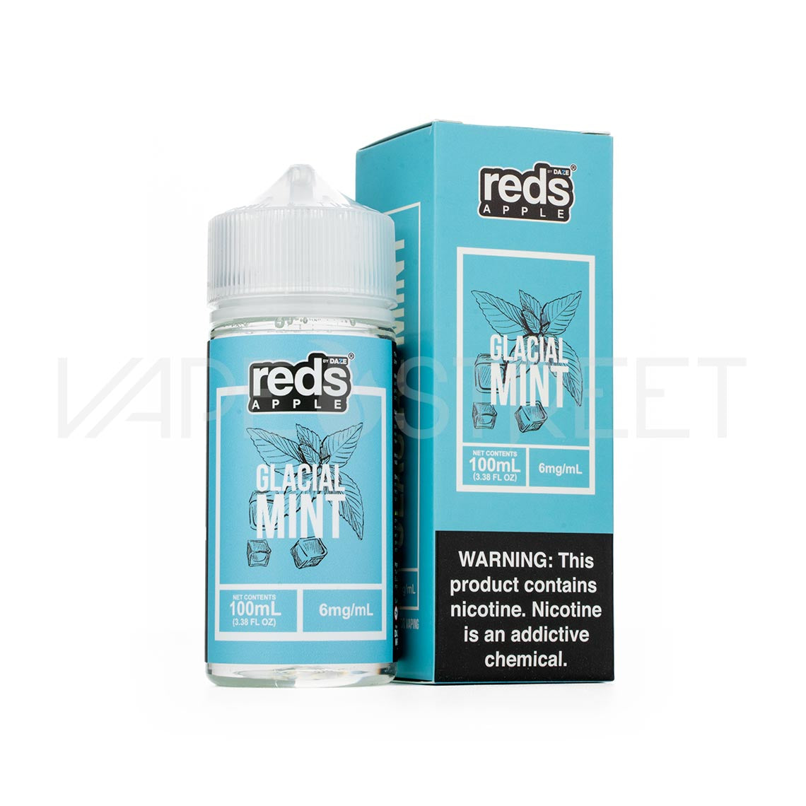 7Daze-Reds-Apple-100ml-Glacial-Mint 7 Daze Reds Apple Glacial Mint 100mL Vape Street