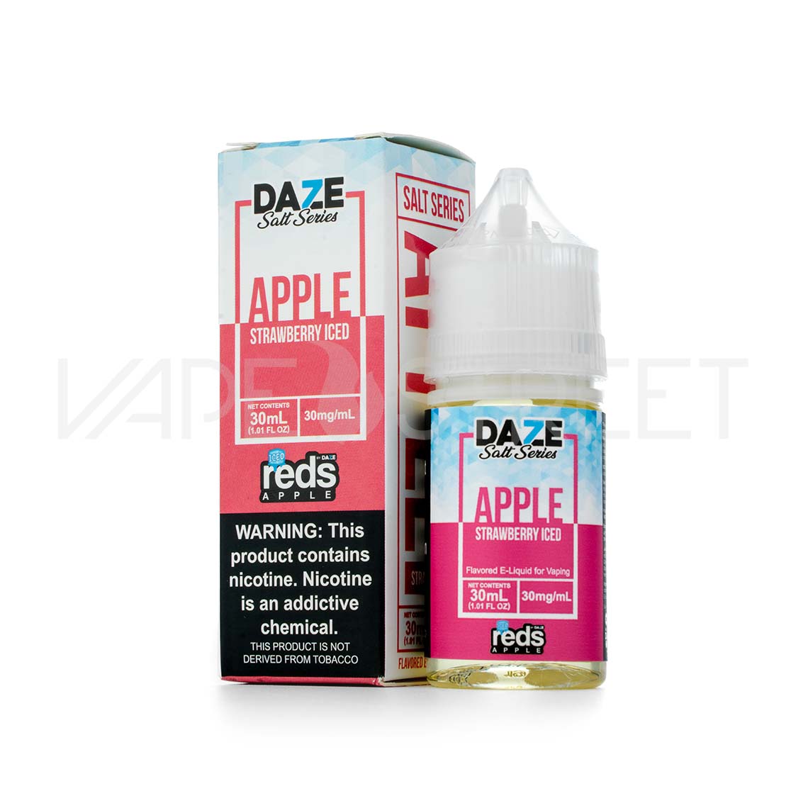 7Daze-Reds-Apple-Salt-Series-Apple-Strawberry-Iced 7 Daze Reds Salt Series Strawberry Iced 30ml