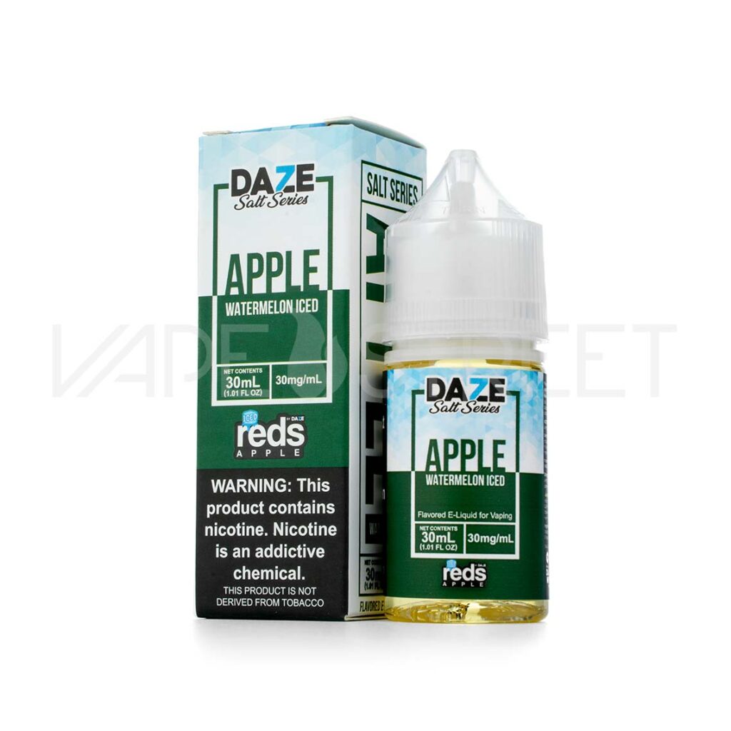 7Daze-Reds-Apple-Salt-Series-Apple-Watermelon-Iced 7 Daze Reds Salt Series Watermelon Iced 30ml