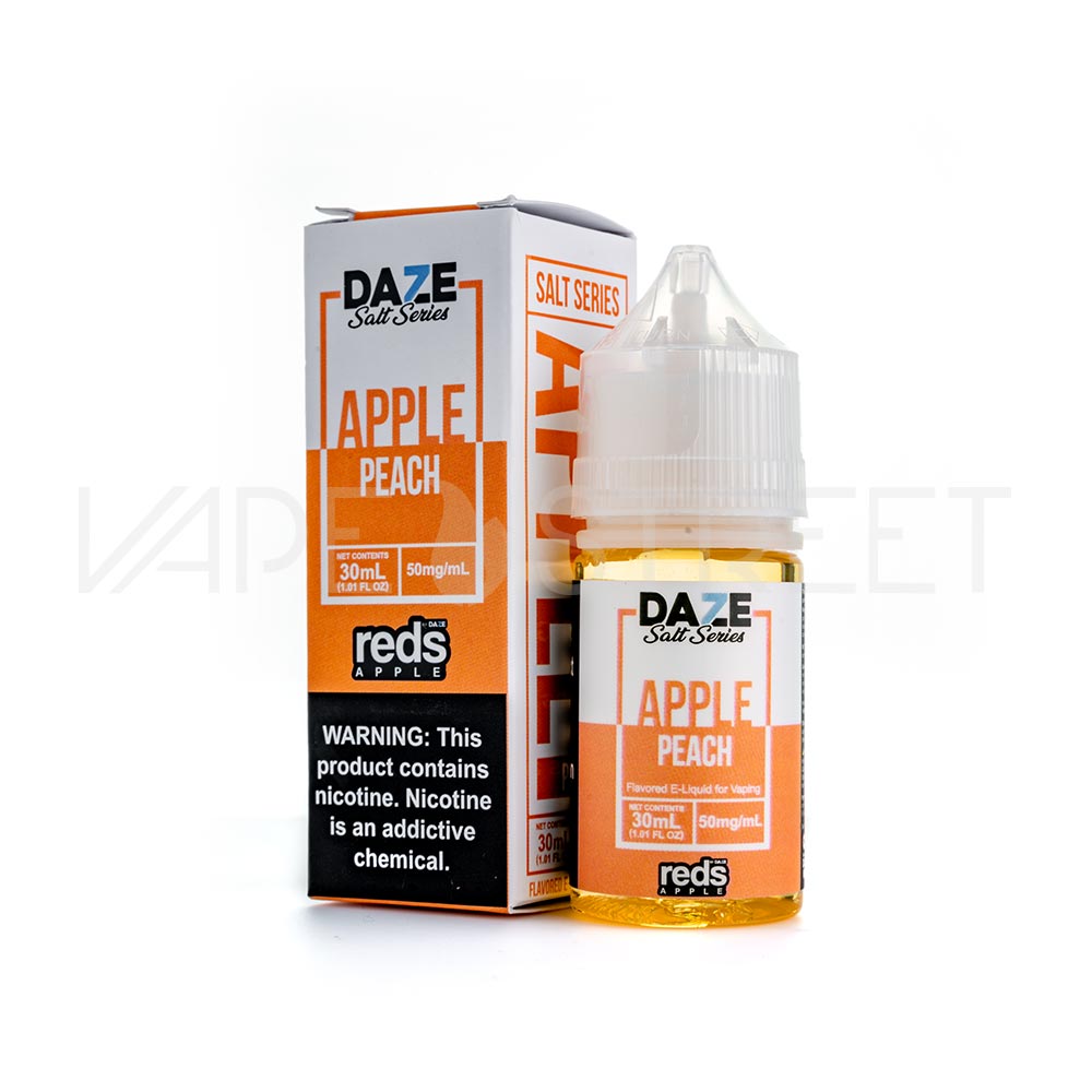 7daze-salt-series-reds-apple-peach Reds Salt Series Peach by 7 Daze MFG