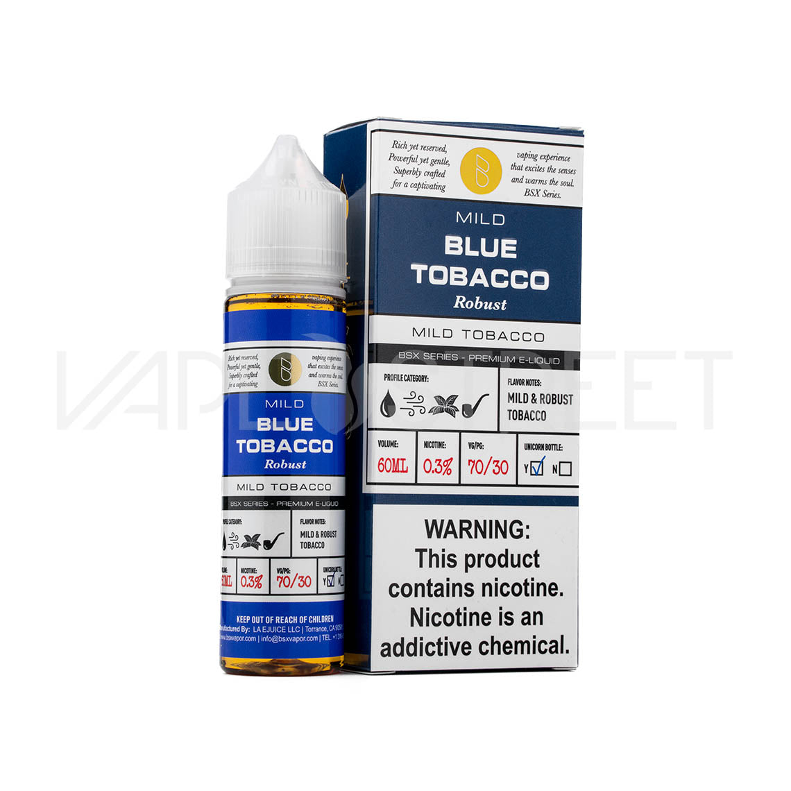Glas BSX Series Mild Robust Blue Tobacco (60ml)