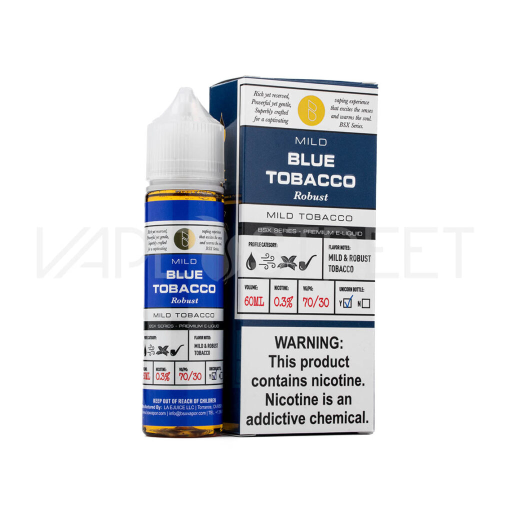 BSX-Vapor-Mild-Blue-Tobacco Glas BSX Series Mild Robust Blue Tobacco 60ml