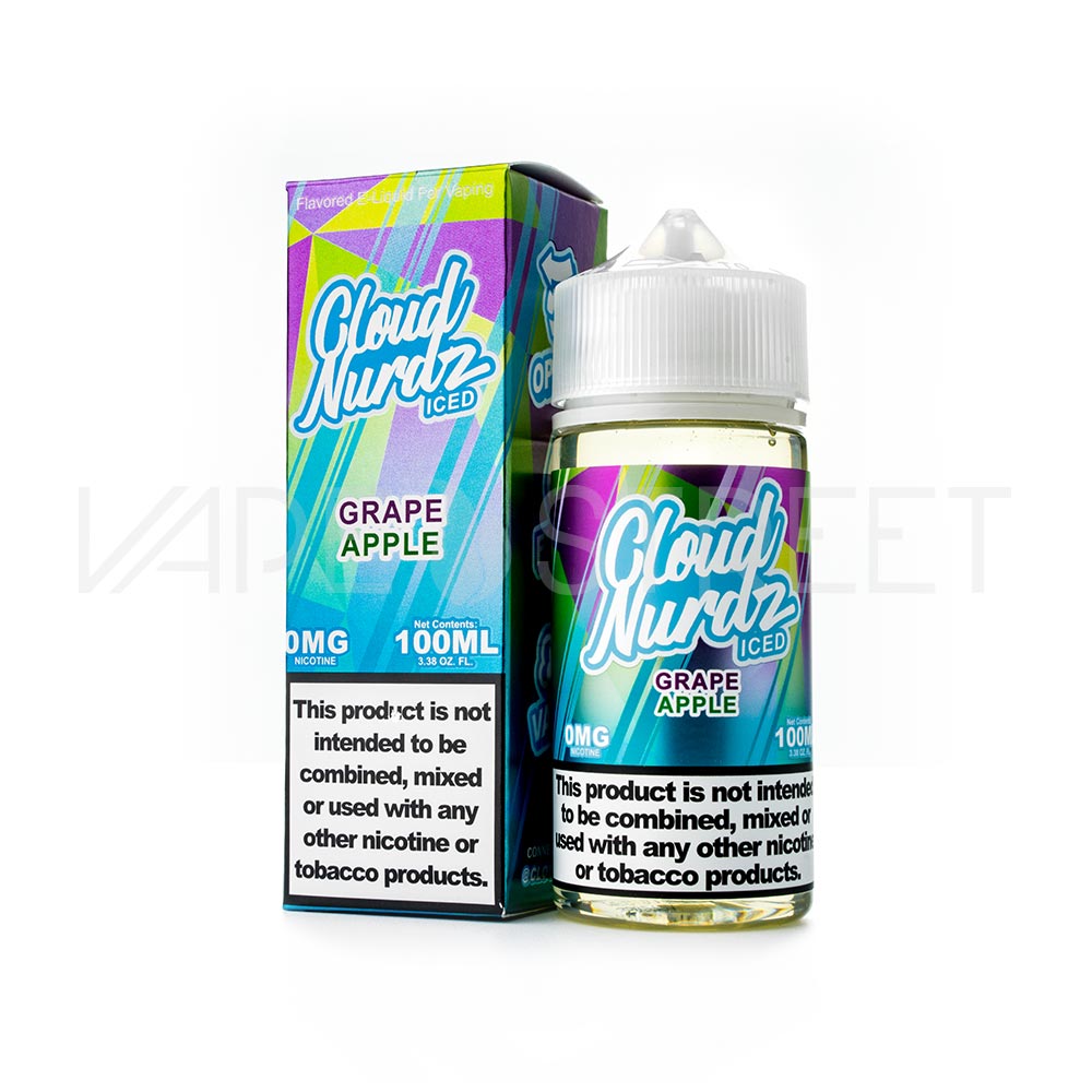 Cloud-Nurdz-Iced-Grape-Apple_fb23fbc1-ac77-4ed2-95cc-1d0dc0e0d919 Cloud Nurdz Iced Grape Apple 100mL Freebase Nicotine Vape Juice