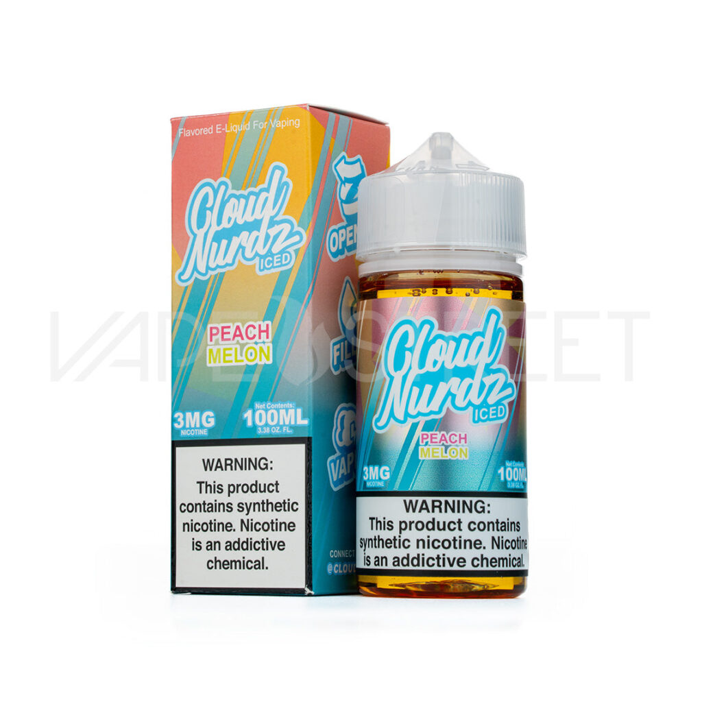 Cloud-Nurdz-Iced-Peach-Melon Cloud Nurdz Iced Peach Melon 100mL Vape Juice