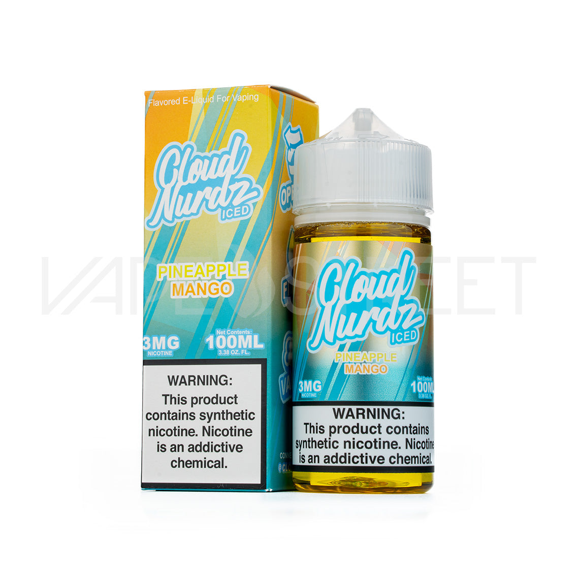 Cloud-Nurdz-Iced-Pineapple-Mango Cloud Nurdz Iced Pineapple Mango 100mL Vape Juice
