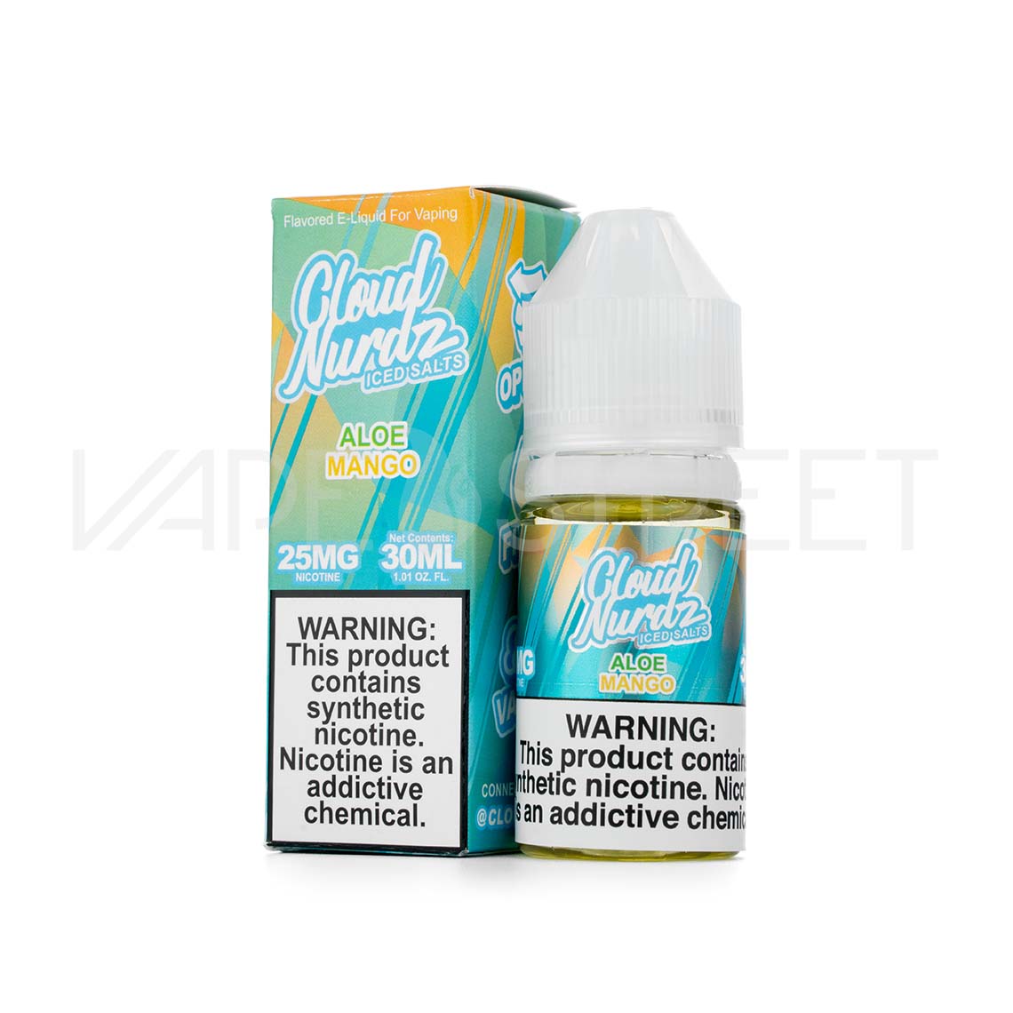 Cloud-Nurdz-Iced-Salts-TFN-Aloe-Mango Cloud Nurdz TFN Iced Aloe Mango 30ml