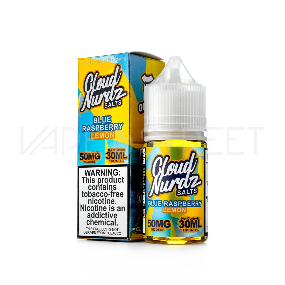 Cloud-Nurdz-Salt-Nic-Blue-Raspberry-Lemon Cloud Nurdz Salts Blue Raspberry Lemon 30mL Vape Juice