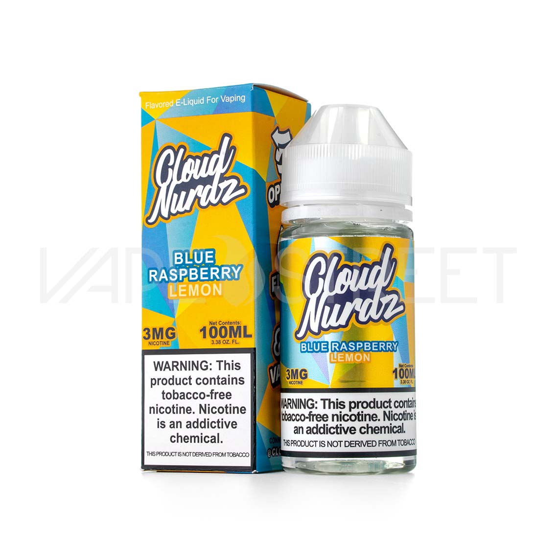 Cloud-Nurdz-TFN-Blue-Raspberry-Lemon Cloud Nurdz TFN Blue Raspberry Lemon 100ml Tobacco Free Nicotine