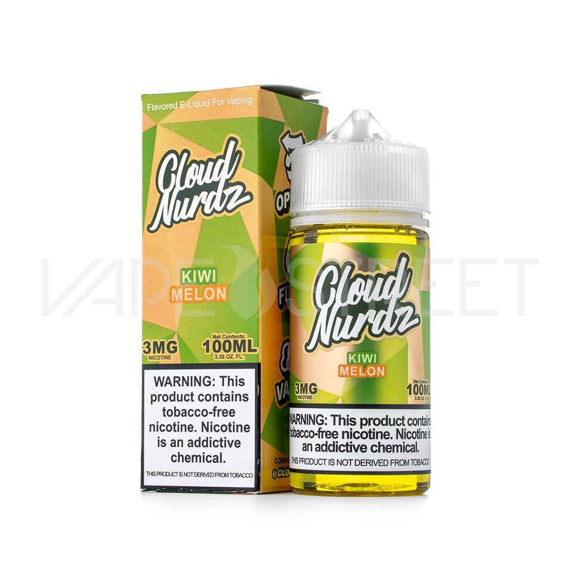 Cloud-Nurdz-TFN-Kiwi-Melon Cloud Nurdz TFN Kiwi Melon 100ml tobacco free nicotine