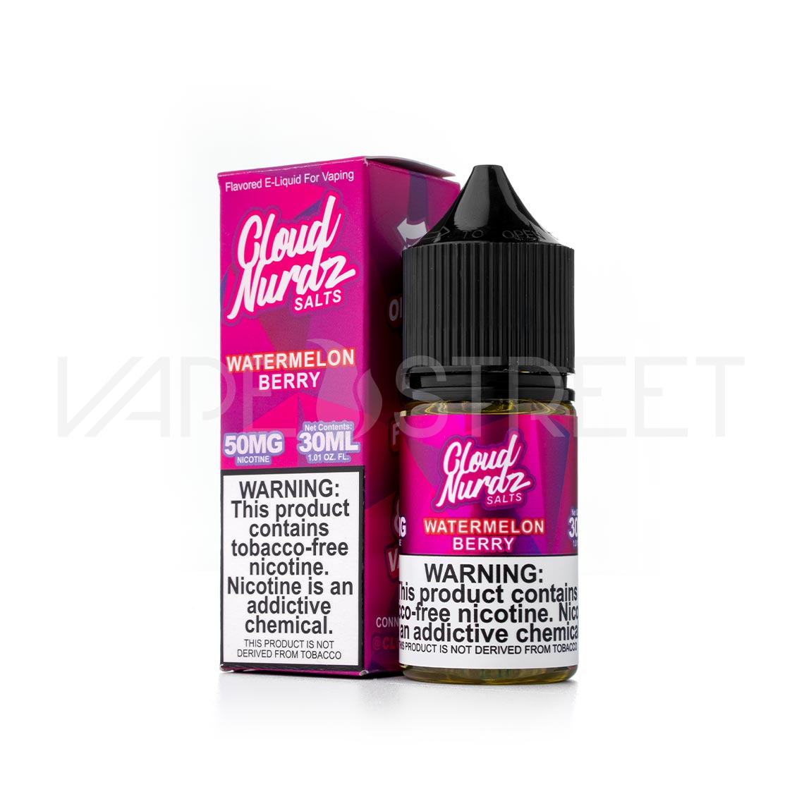 Cloud-Nurdz-TFN-Salts-Watermelon-Berry Cloud Nurdz TFN Salts Watermelon Berry 30mL Vape Juice
