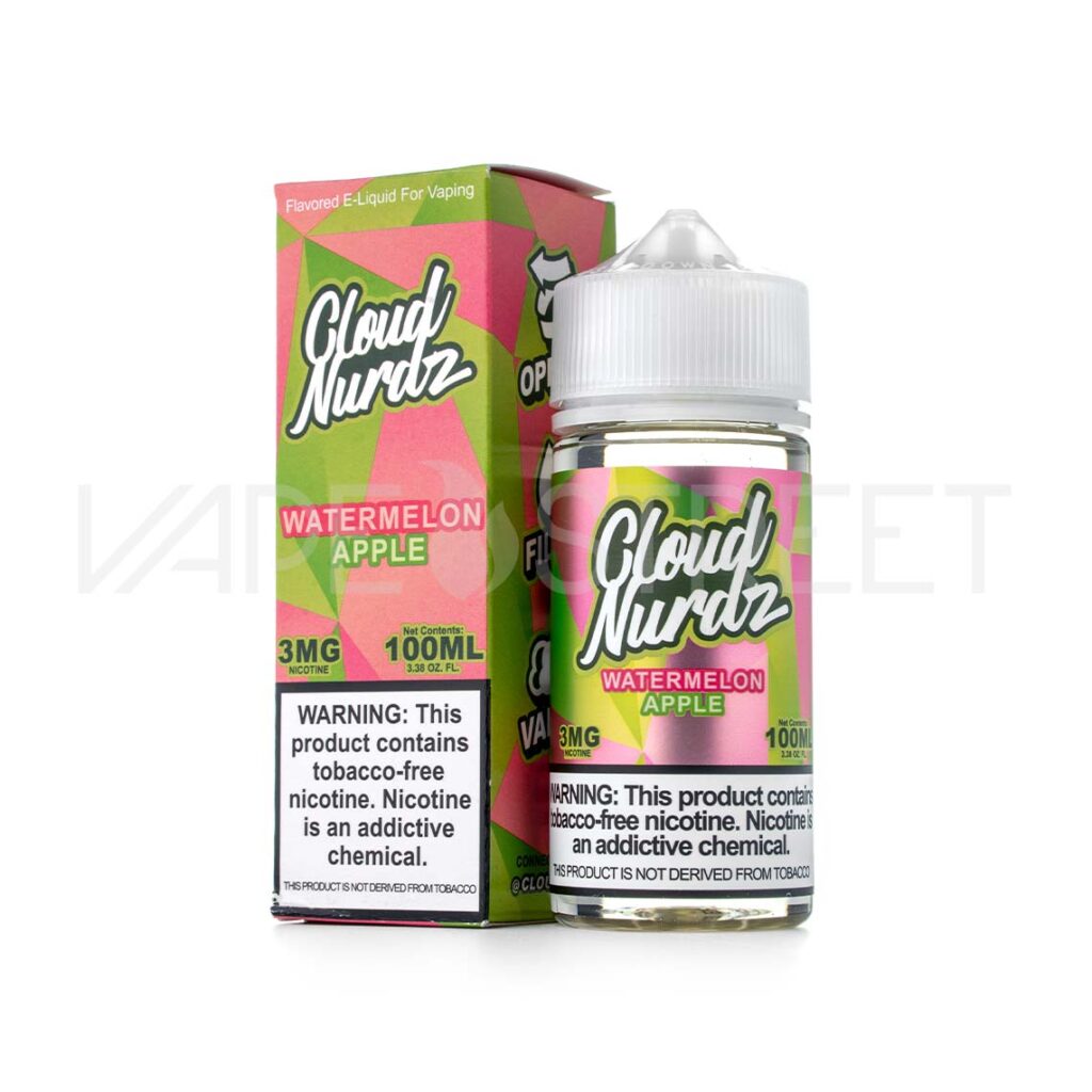 Cloud-Nurdz-TFN-Watermelon-Apple Cloud Nurdz TFN Watermelon Apple 100ml tobacco free nicotine