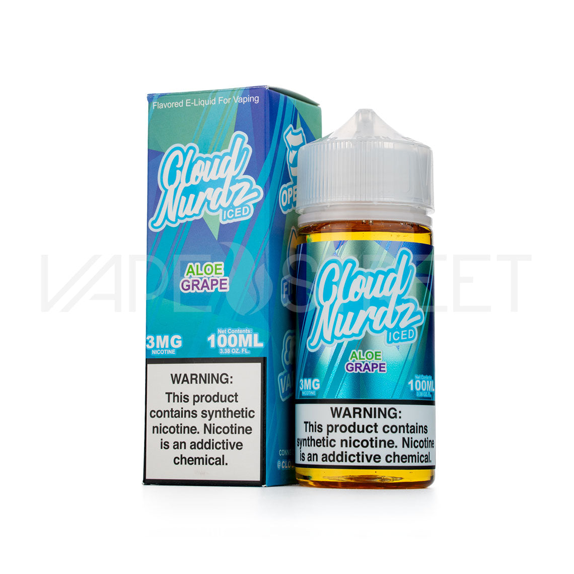 Cloud Nurdz Iced Aloe Grape 100mL Vape Juice