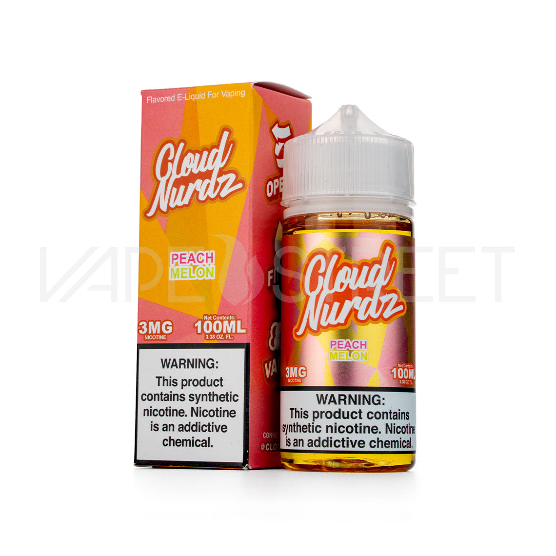 Cloud Nurdz Peach Melon 100mL Vape Juice