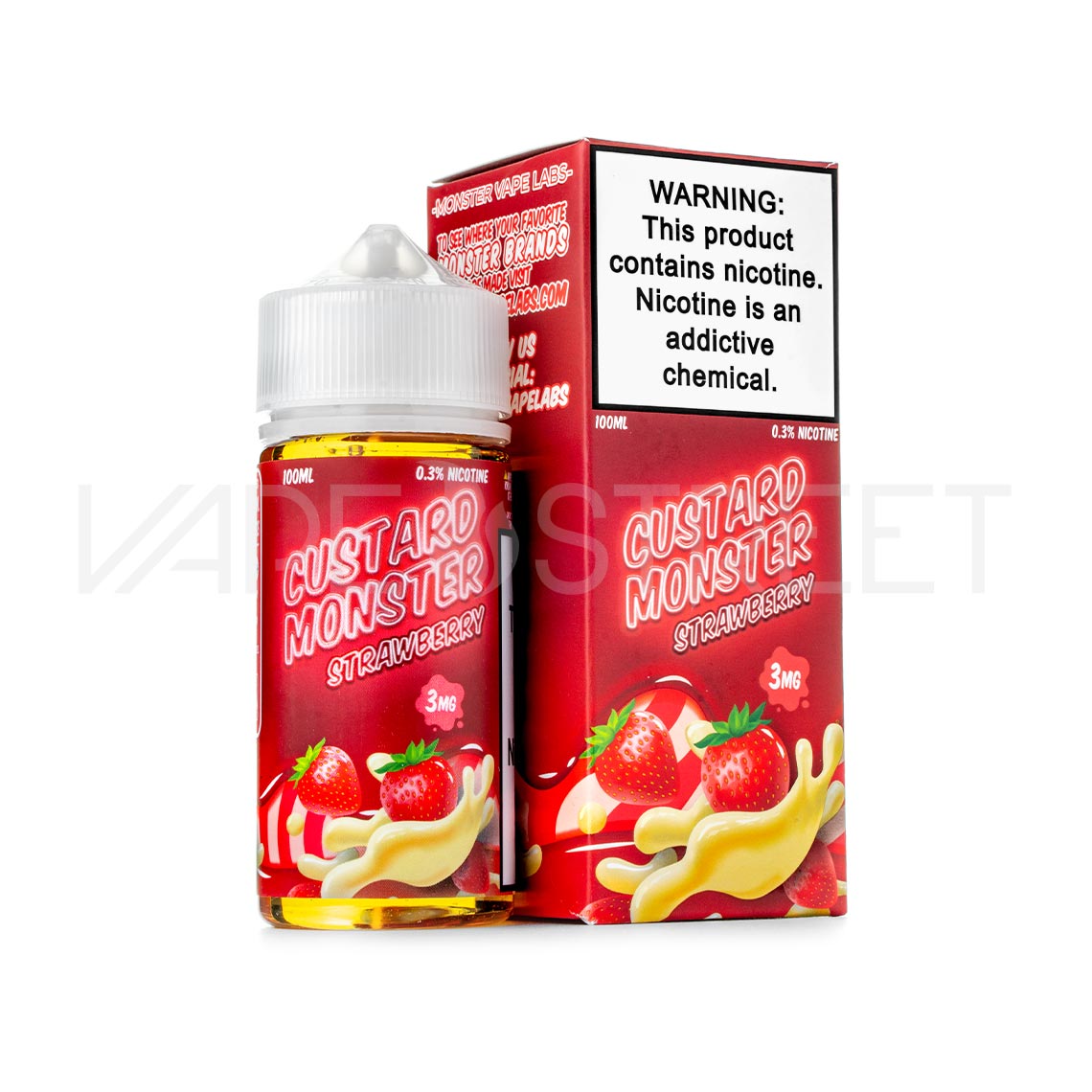 Custard-Monster-Strawberry Custard Monster Strawberry 100ml Vape Juice