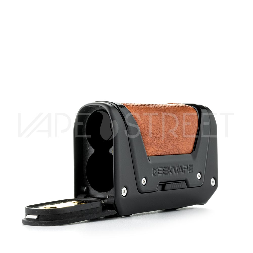 Geekvape L200 200W Box Mod Black Battery Door Open