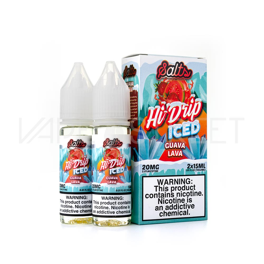 Hi-Drip-Salts-Guava-Lava-Iced Hi-Drip Salts Guava Lava Iced Salt Nicotine Vape Juice