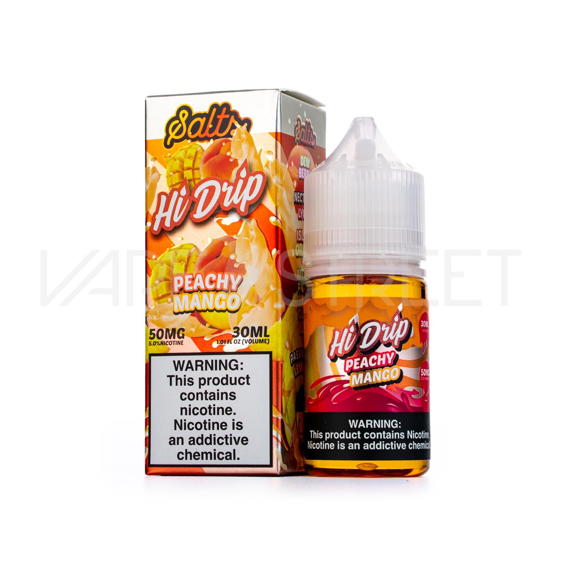 Hi-Drip-Salts-Peachy-Mango-1 Hi-Drip Salts Peachy Mango 30mL Vape Juice