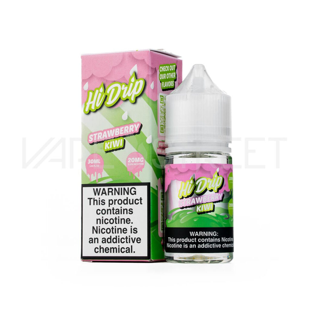 Hi-Drip-Salts-Strawberry-Kiwi Hi-Drip Salts Strawberry Kiwi 30mL Vape Juice