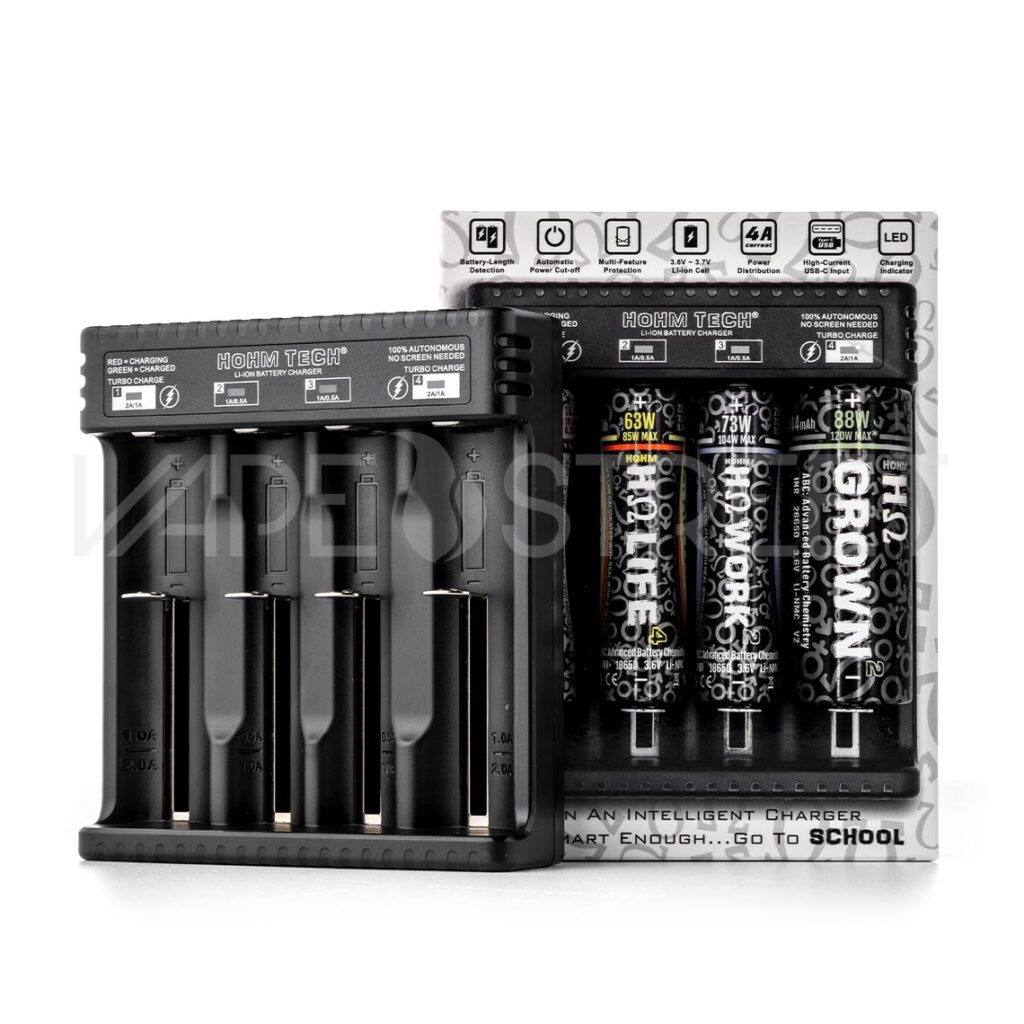 Hohm Tech School 4A Battery Charger Packaging Box