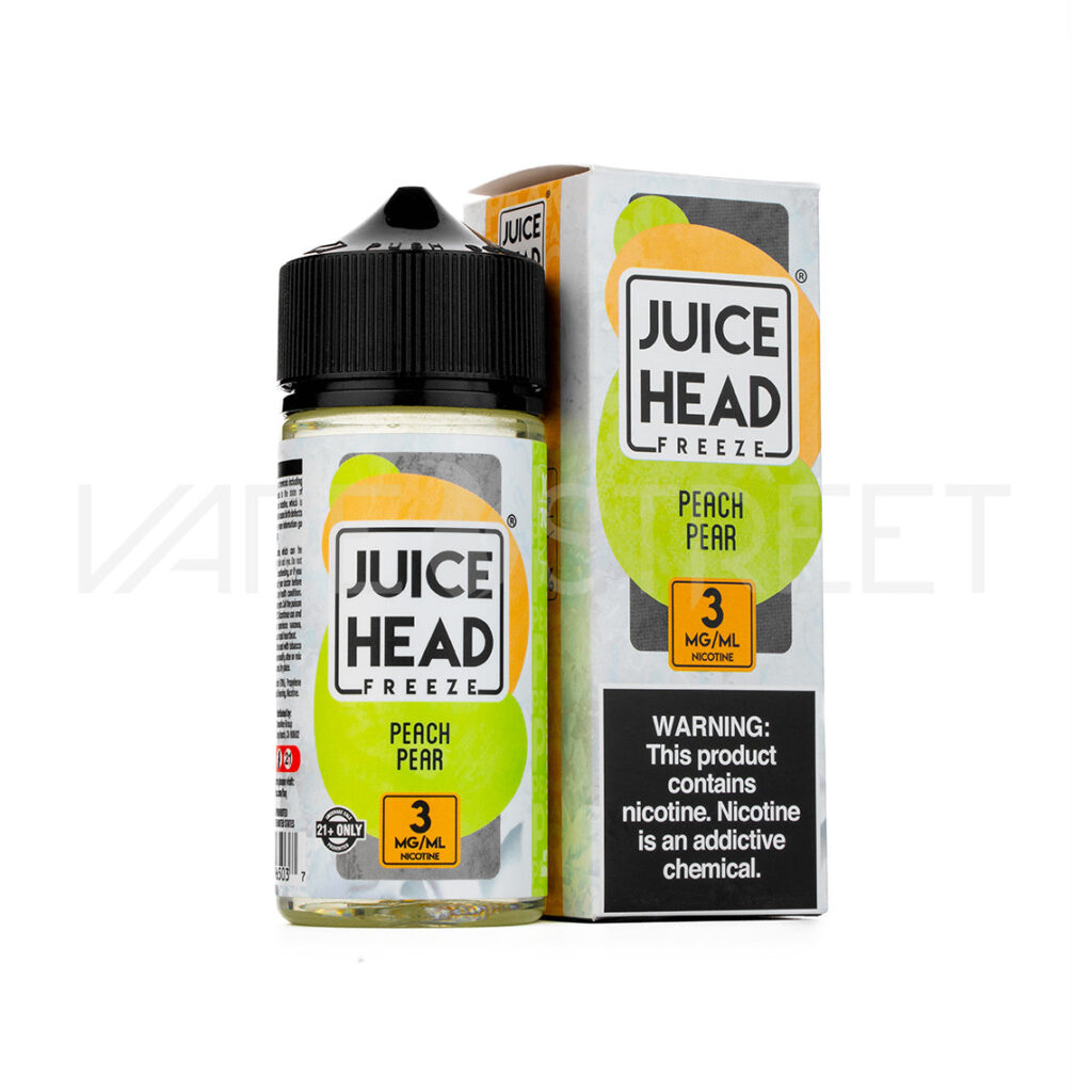 Juice-Head-Freeze-Peach-Pear Juice Head Freeze Peach Pear 100mL Vape Juice