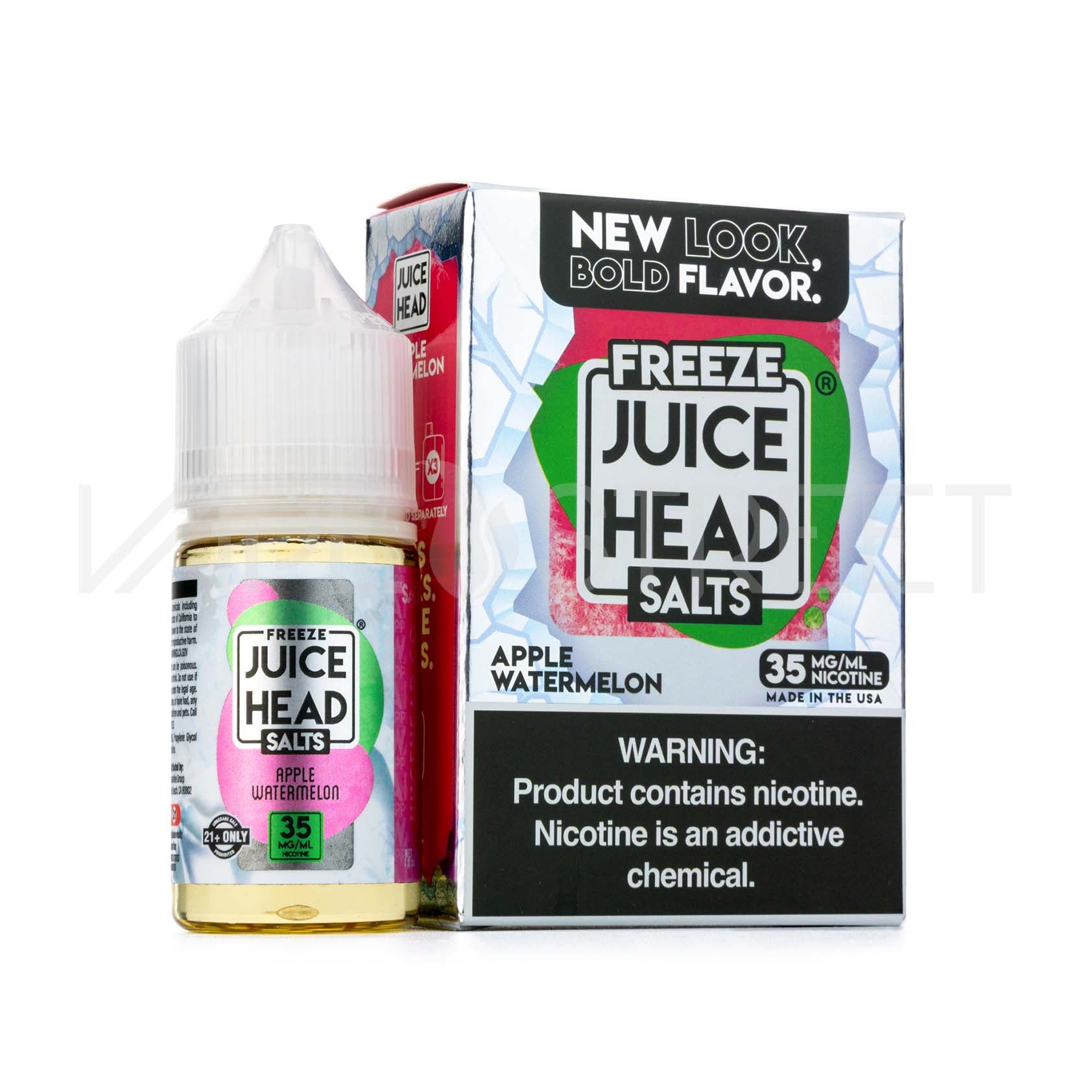 Juice-Head-Salts-Freeze-Apple-Watermelon Juice Head Salts Freeze Apple Watermelon 30mL Vape Juice