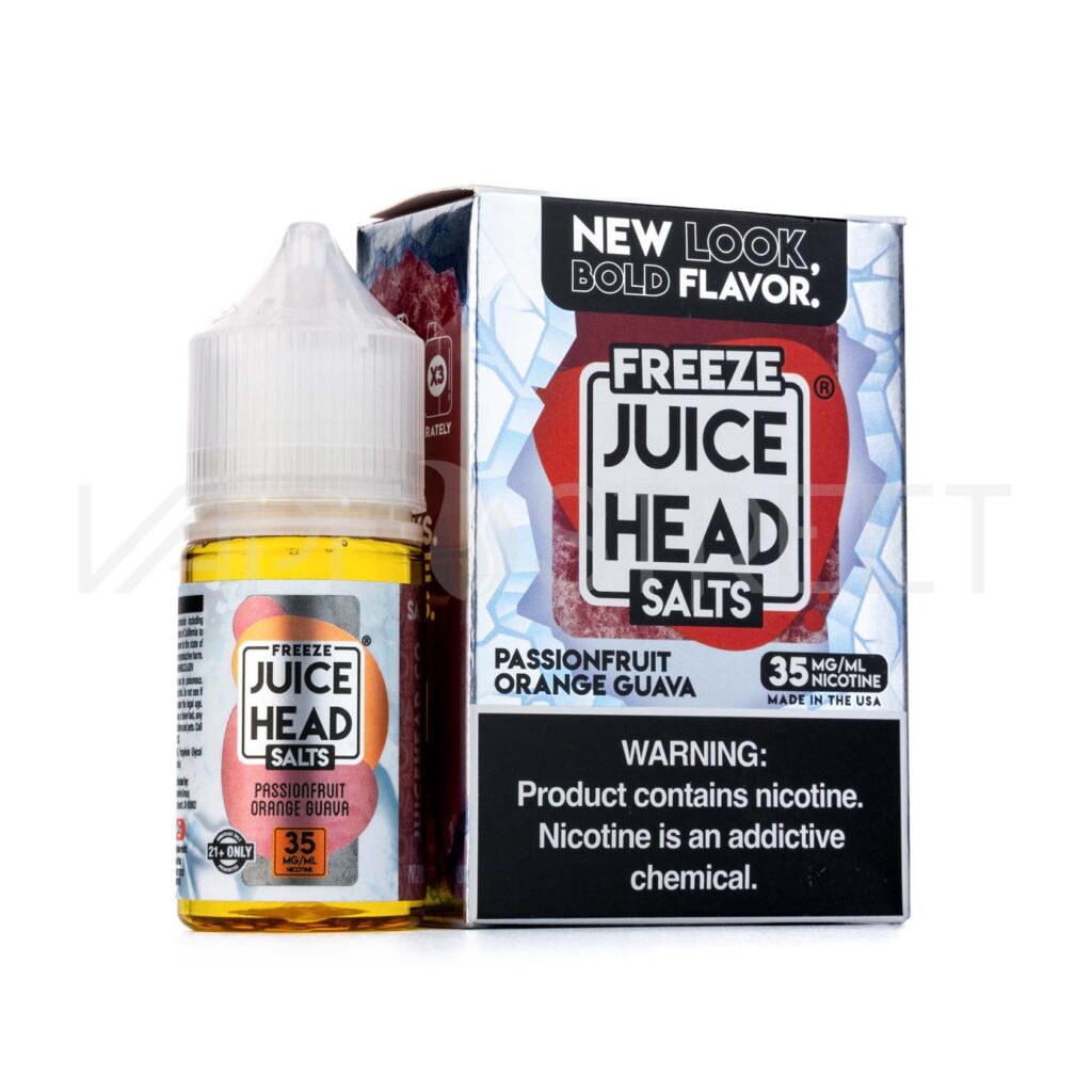 Juice-Head-Salts-Freeze-Passionfruit-Orange-Guava_41e680a6-cf00-4efd-8e45-e0e71d35a135 Juice Head Salts Freeze Passionfruit Orange Guava 30mL Vape Juice