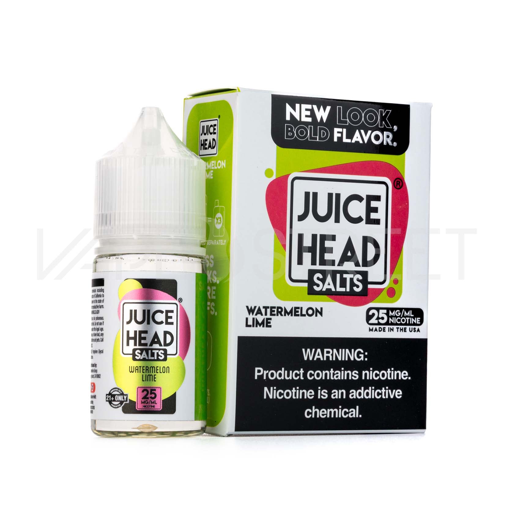 Juice-Head-Salts-Watermelon-Lime Juice Head Salts Watermelon Lime 30mL Vape Juice