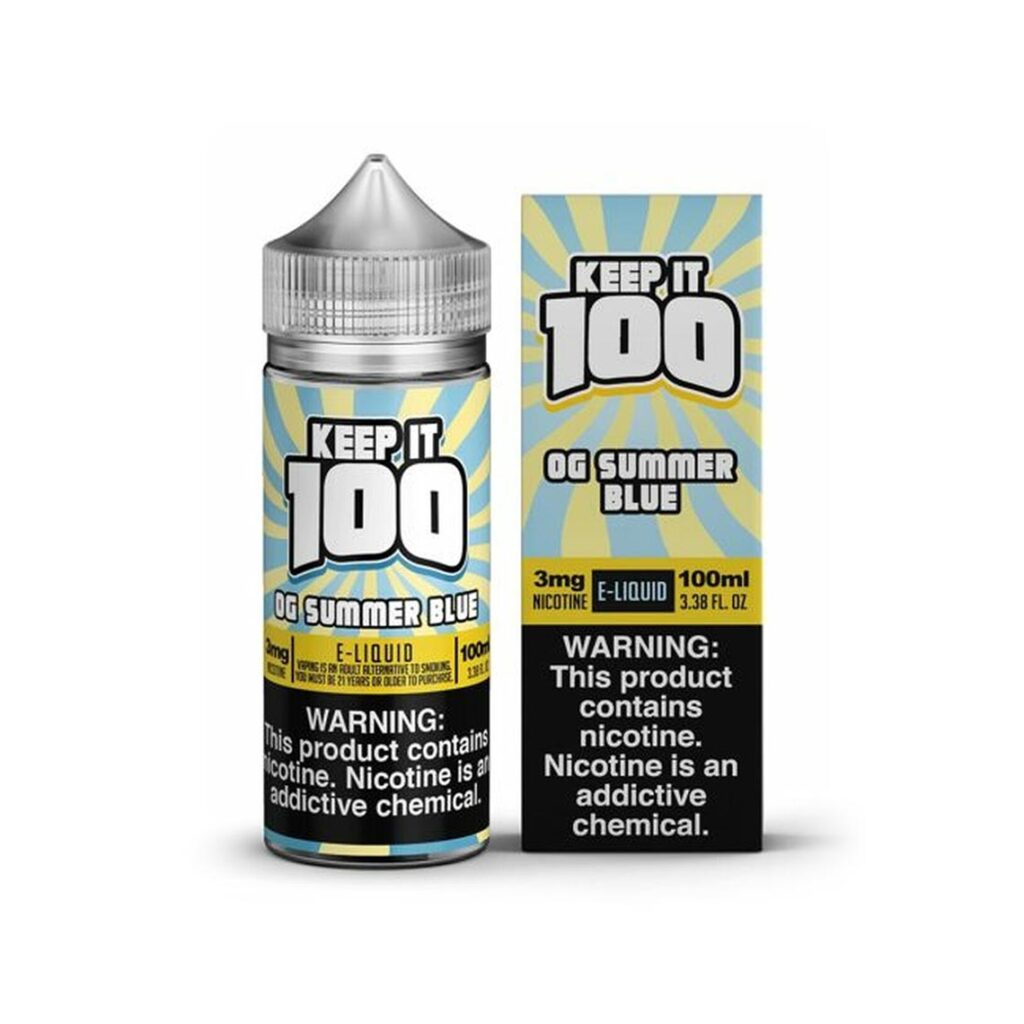 Keep-It-100-OG-Summer-Blue-100ml Keep It 100 OG Summer Blue 100mL Vape Juice