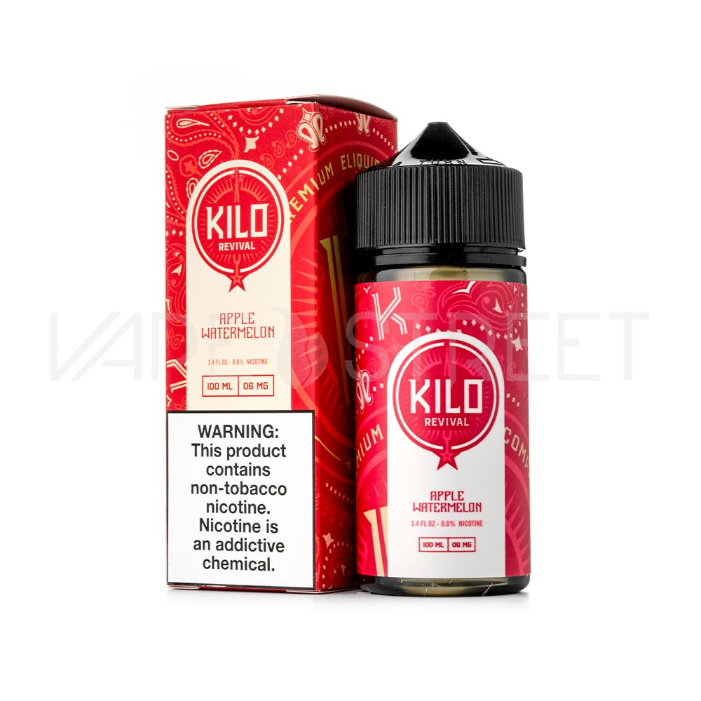 Kilo-Eliquids-Revival-Apple-Watermelon Kilo Revival TFN Apple Watermelon 100 Vape Juice