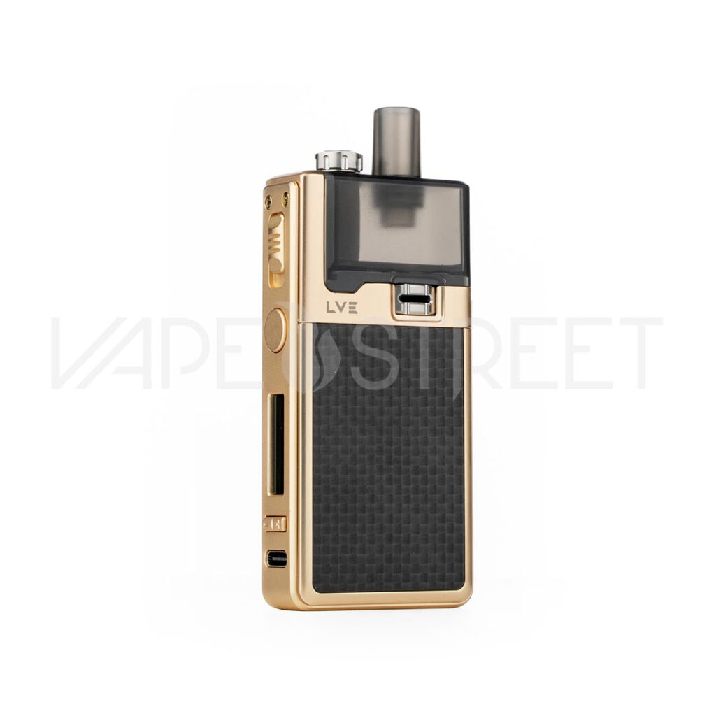 LVE-Orion-2-Color-Gold-Textured-Carbon LVE Orion II 40W Pod System Gold Textured Carbon